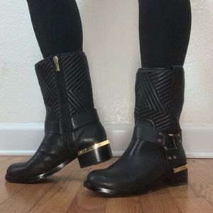 Vince Camuto Quilted Leather Boots